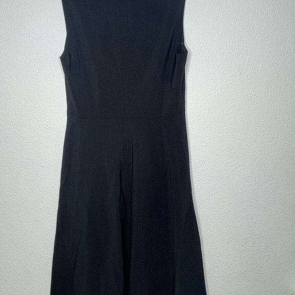 Theory dress midi black cut out NWT sz 8 Crisp Poly - Picture 9 of 9